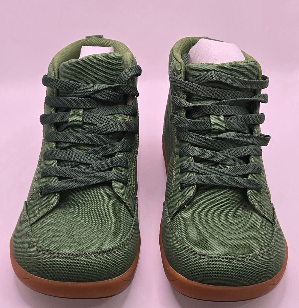 Barefoot High Top Shoes Green US W8.5- EU41 Zero Drop